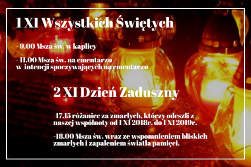 Wszystkich Świętych 2019