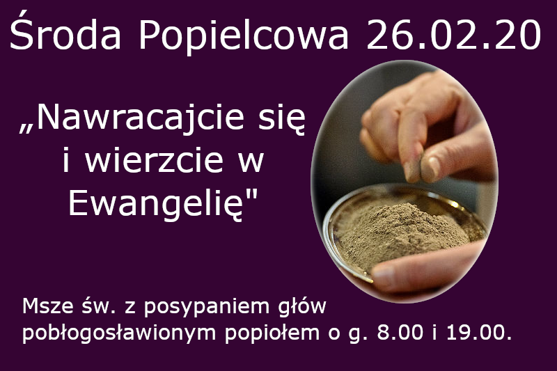 Środa Popielcowa 2020