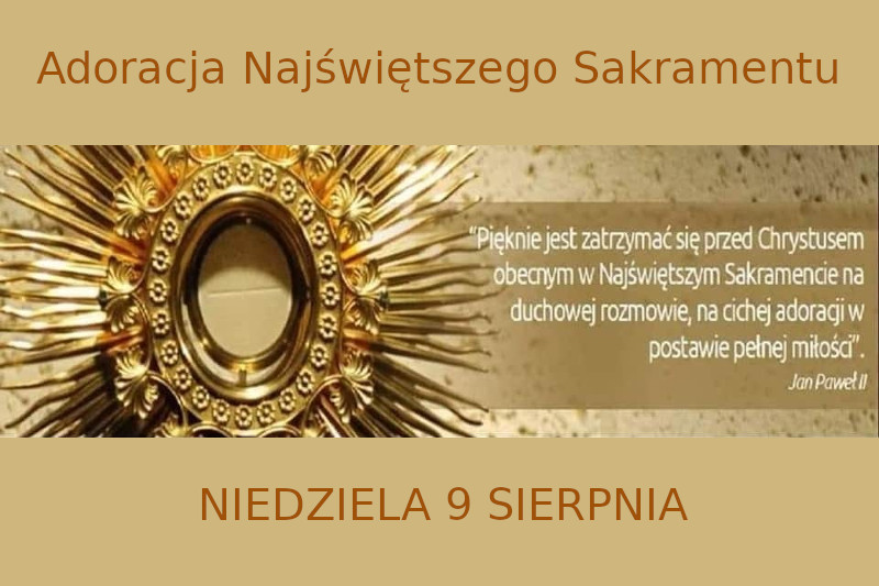 Odpust parafialny 2020 Adoracja Najświętszego Sakramentu